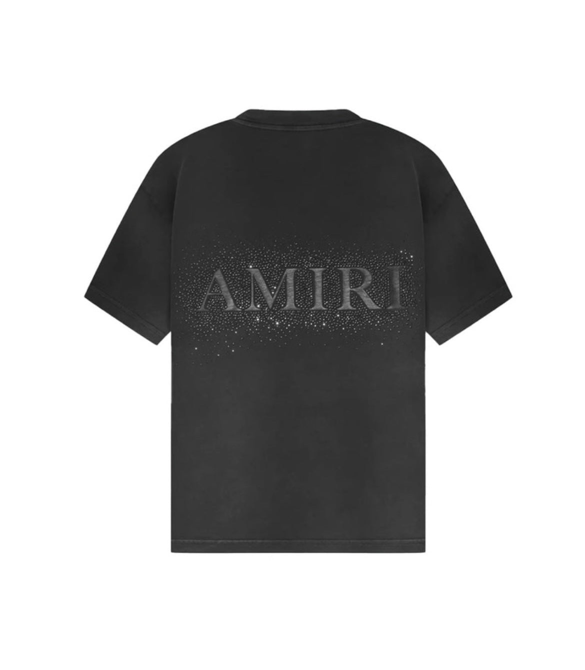 Amiri Crystal Burst Faded Black Shirt