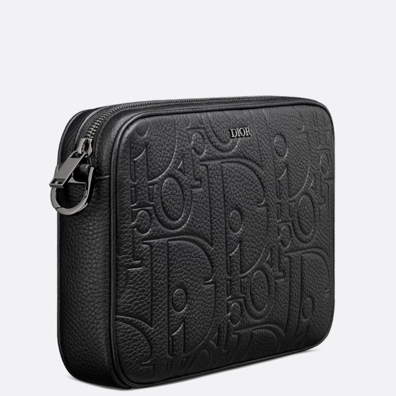 Christian Dior Saddle Triple Pouch in black Dior