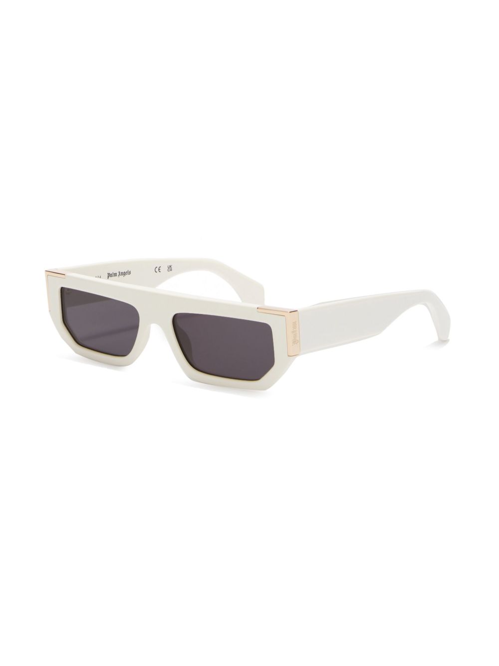 PALM ANGELS - GOLDEN SUNGLASSES WHITE DARK GRAY