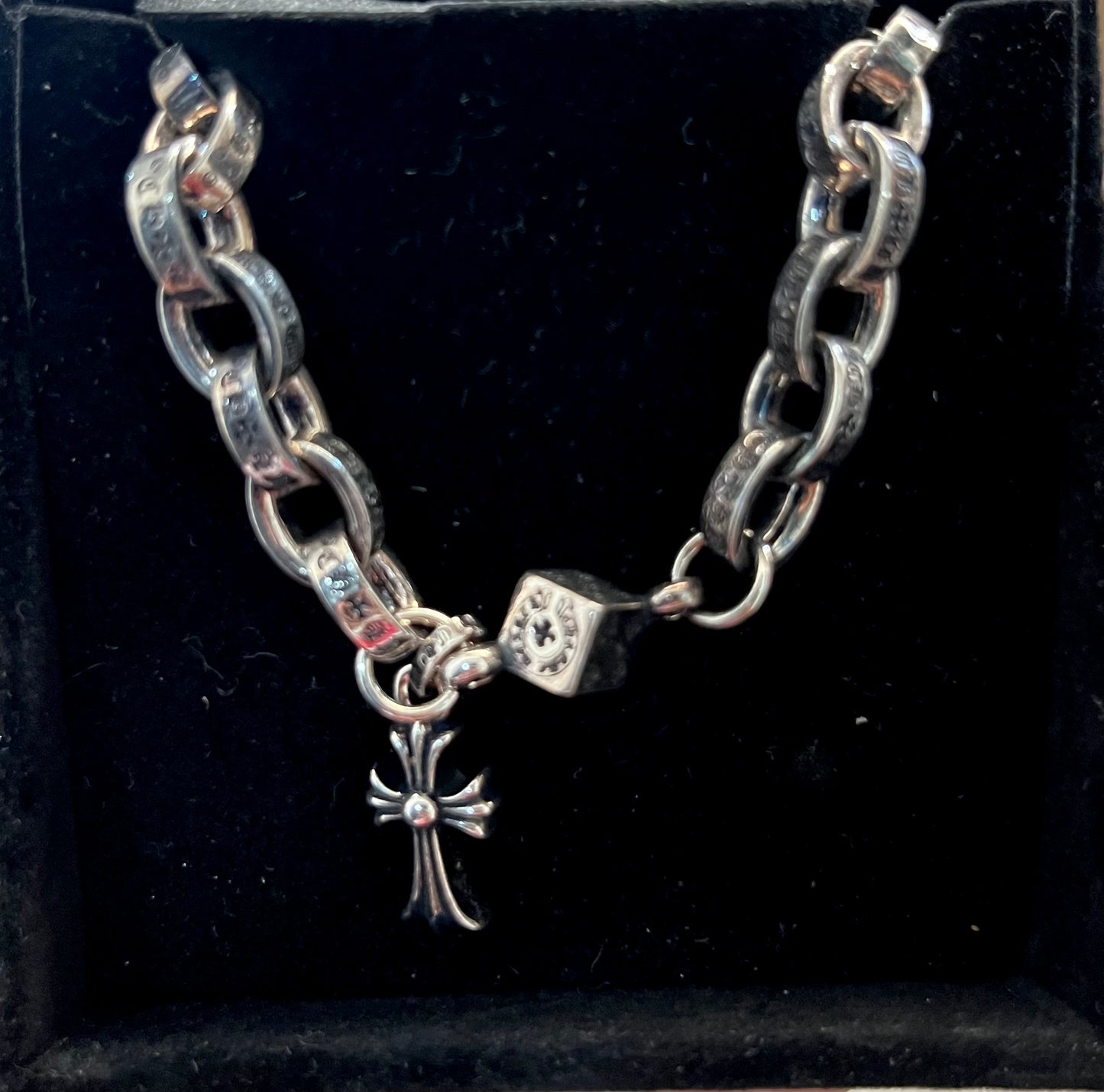 Pulso Tipo Chrome Hearts Dados Plata 925