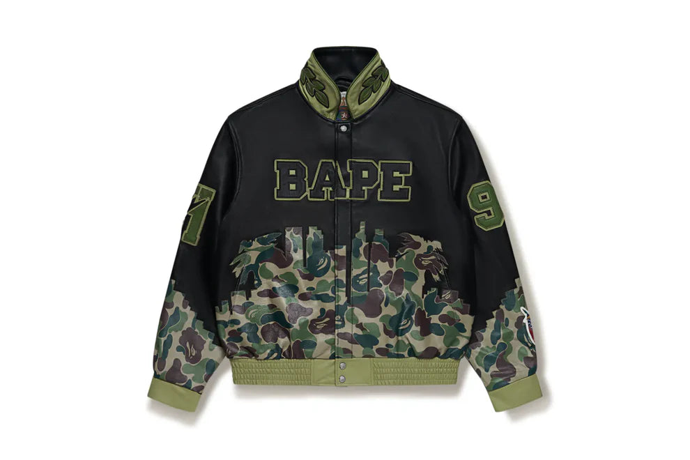 BAPE x JEFF HAMILTON CAMO LEATHER JACKET