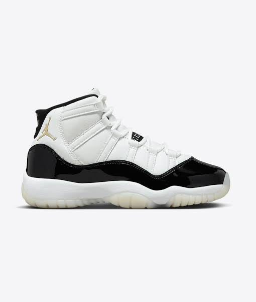 jordan 11 retro White metalic gold black