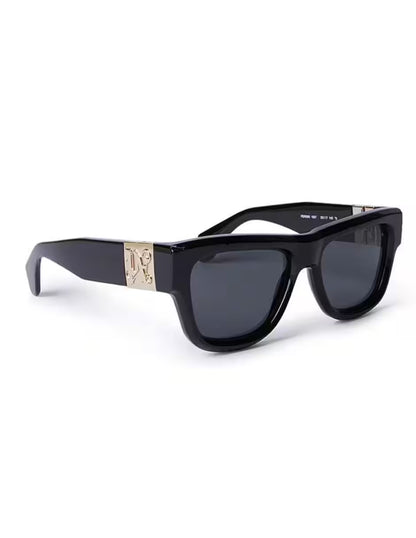 PALM ANGELS - MARRILL SUNGLASSES BLACK DARK GRAY