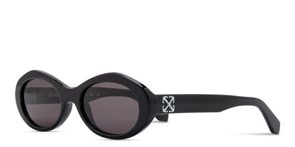 OFF-WHITE - EDISON SUNGLASSES BLACK DARK GREY