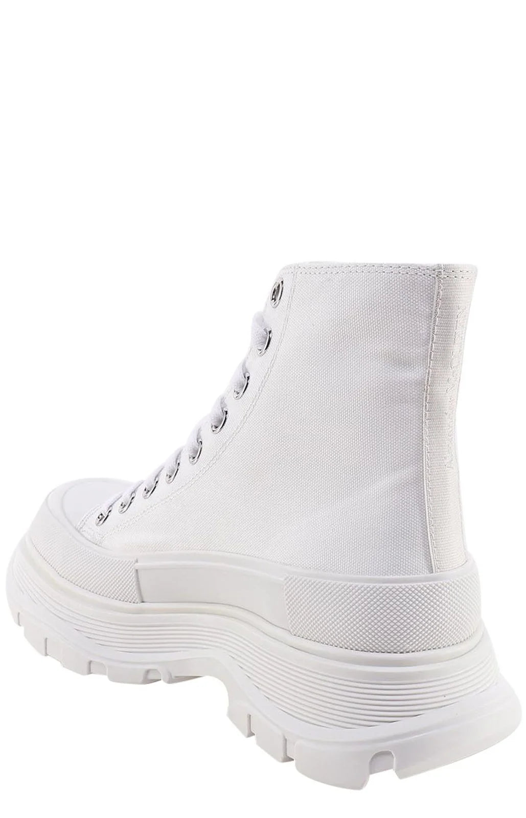 Alexander Mcqueen Bota Blanca Piel