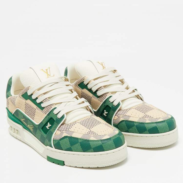 Louis Vuitton LV Trainer Damier White Green
