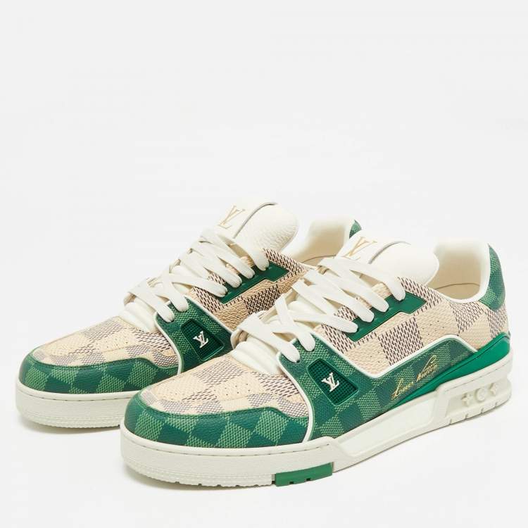 Louis Vuitton LV Trainer Damier White Green