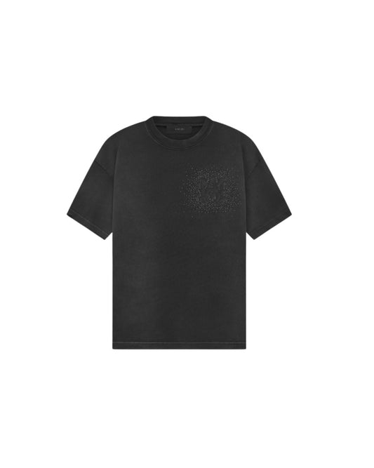 Amiri Crystal Burst Faded Black Shirt