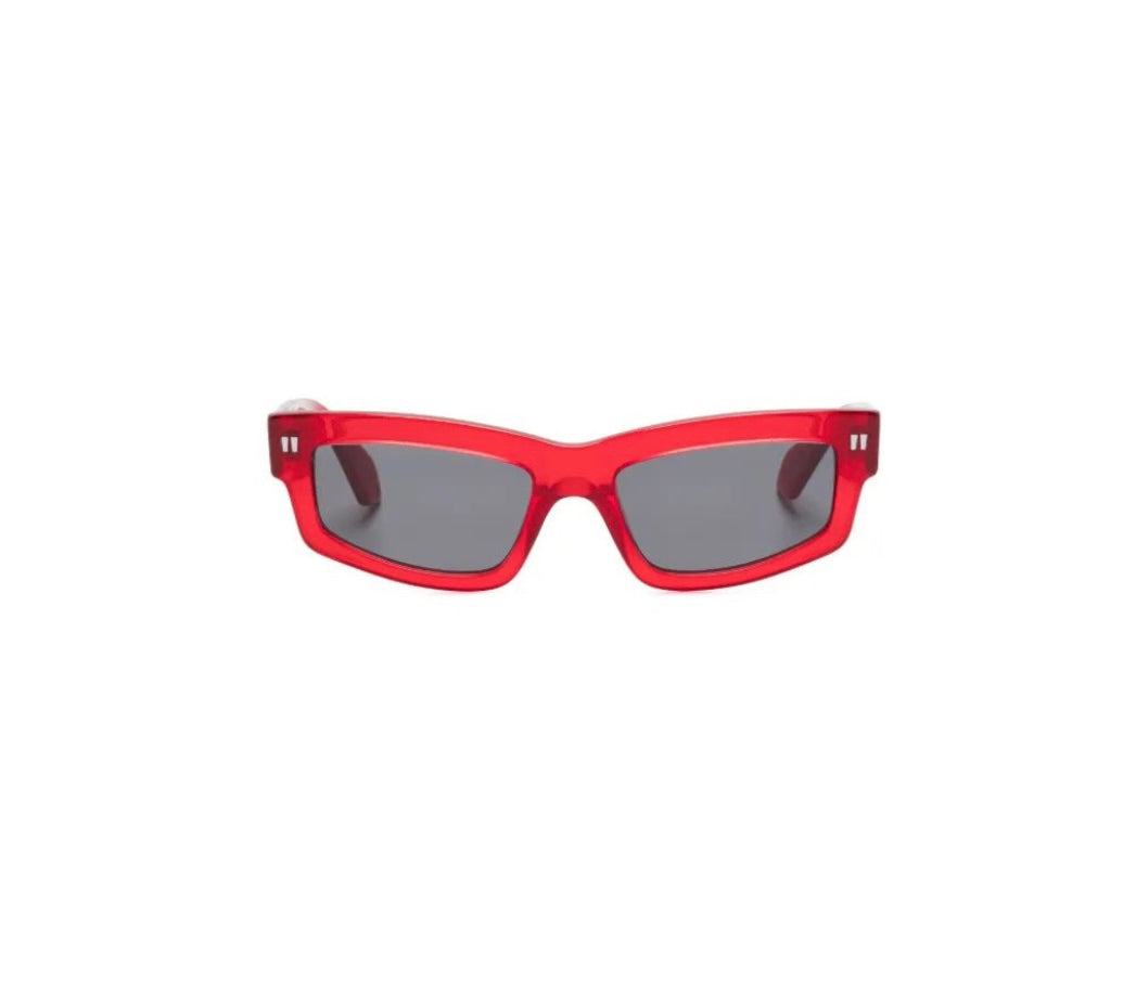 OFF-WHITE - MIRAMAR SUNGLASSES RED DARK GREY