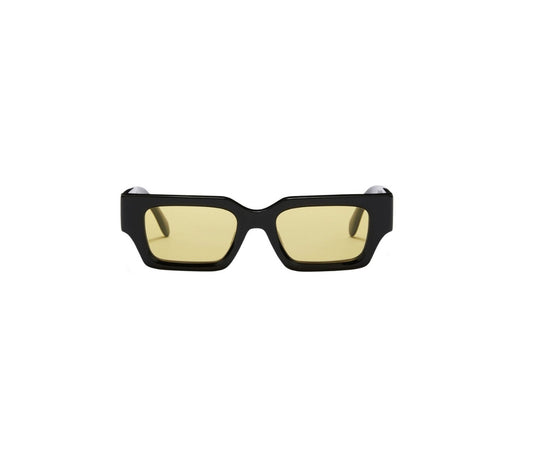 PALM ANGELS - HYDE SUNGLASSES BLACK YELOW