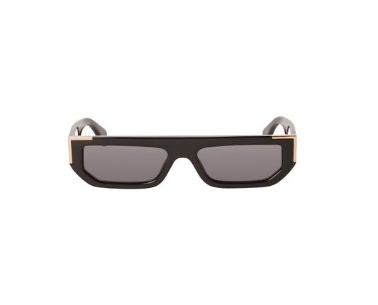 PALM ANGELS - GOLDEN SUNGLASSES BLACK DARK GRAY