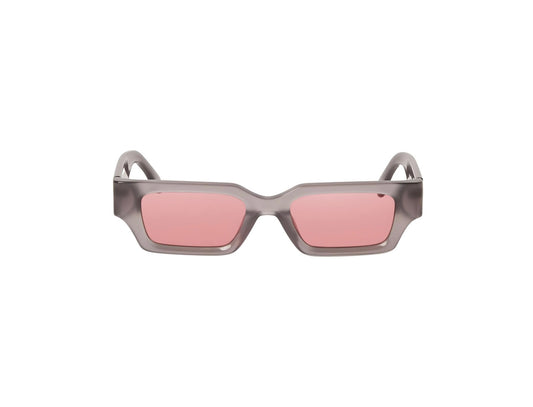 PALM ANGELS - HYDE SUNGLASSES GREY PEACH ORANGE