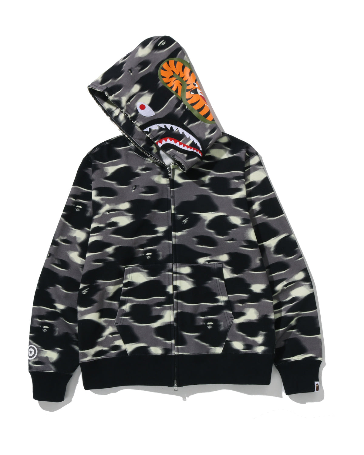 BAPE Screen Camo Shark full-zip hoodie