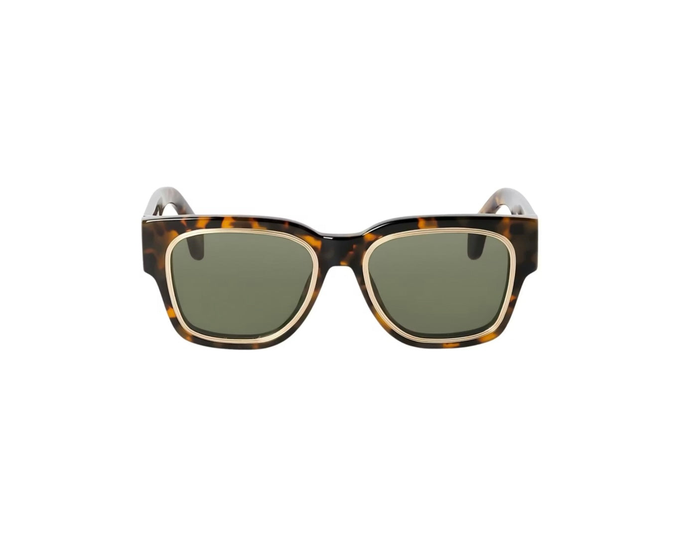 PALM ANGELS - ARCADIA SUNGLASSES HAVANA GREEN
