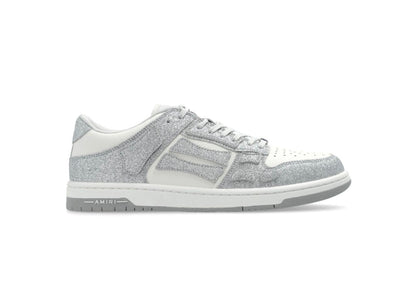 Amiri Shimmer Skel Top Low White and Silver