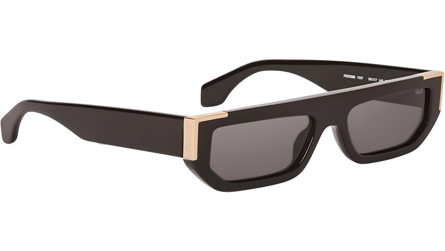 PALM ANGELS - GOLDEN SUNGLASSES BLACK DARK GRAY