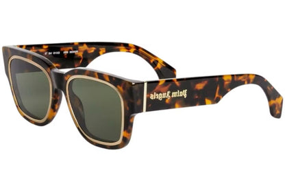 PALM ANGELS - ARCADIA SUNGLASSES HAVANA GREEN
