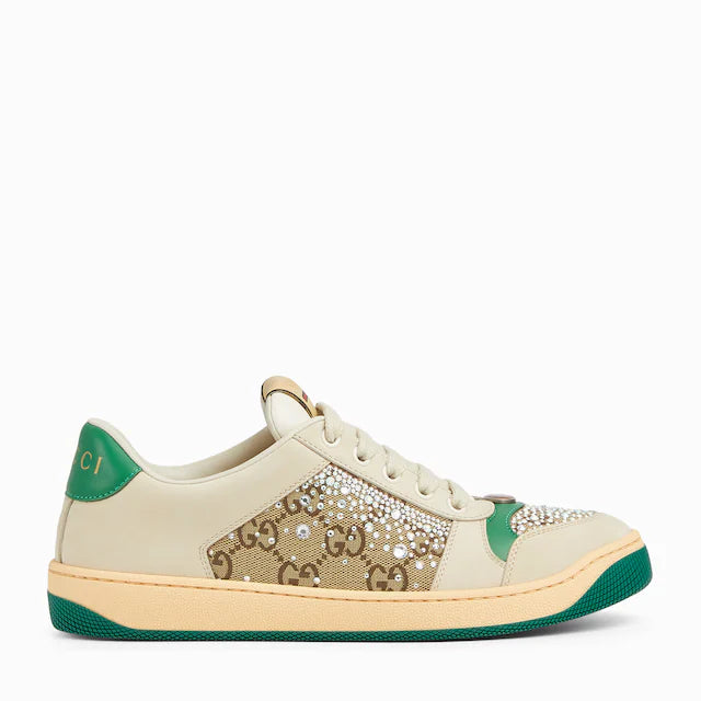 GUCCI Tenis Screener con GG con cristales