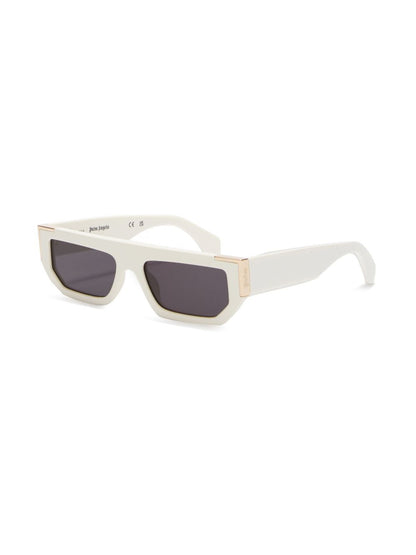 PALM ANGELS - GOLDEN SUNGLASSES WHITE DARK GRAY