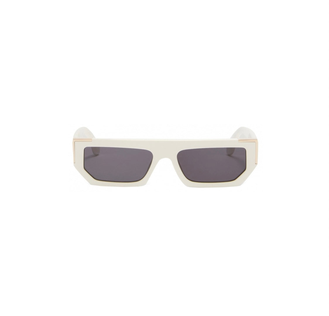 PALM ANGELS - GOLDEN SUNGLASSES WHITE DARK GRAY