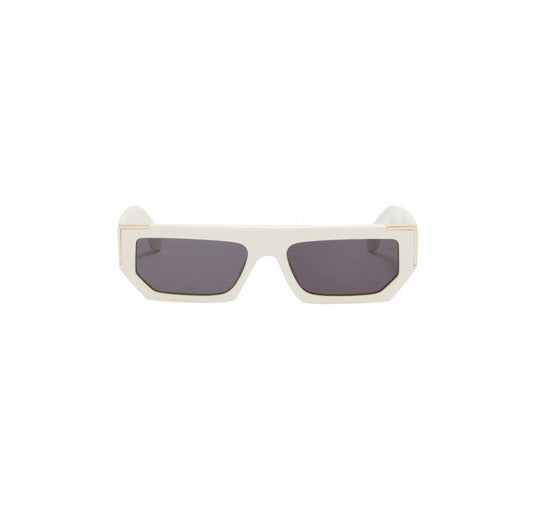 PALM ANGELS - GOLDEN SUNGLASSES WHITE DARK GRAY
