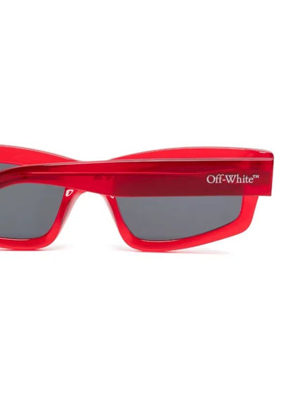 OFF-WHITE - MIRAMAR SUNGLASSES RED DARK GREY