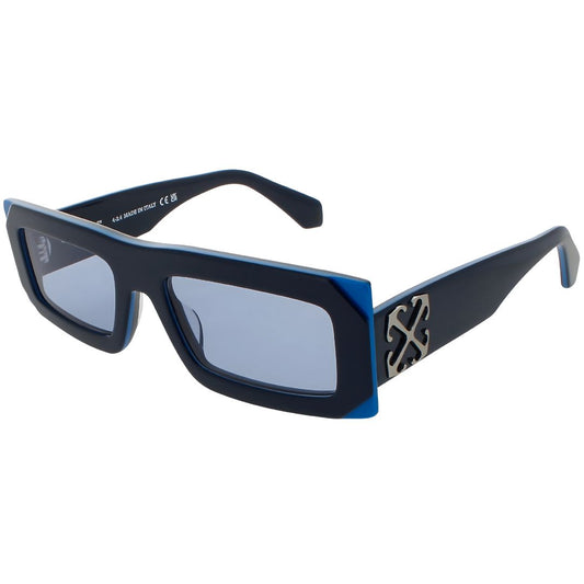 Lentes off white azul