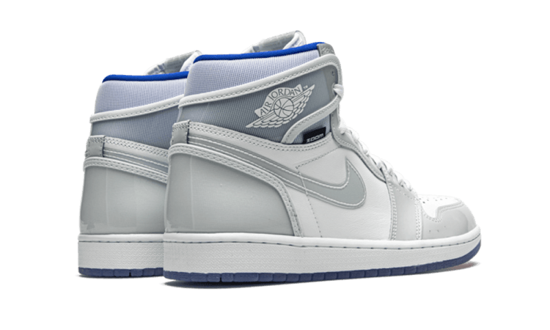 air jordan 1 hi zoom air White racer blue