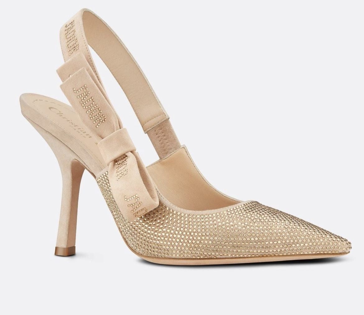Dior J'Adior Crystal Slingback
Tacones Beige Suede